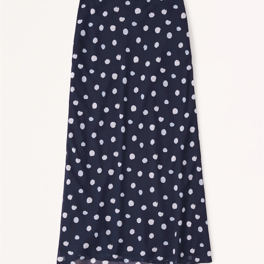 Abercrombie & Fitch Navy and White Midi Skirt| Never worn| Classy| Modern